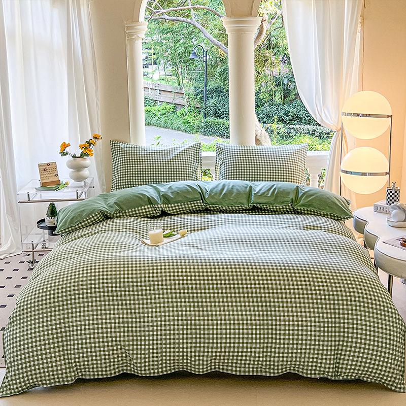 Four-piece Cartoon Single-piece Bedding Dormitory Bed Sheet Quilt Cover Ins Quilt Cover Three-piece Set Spring