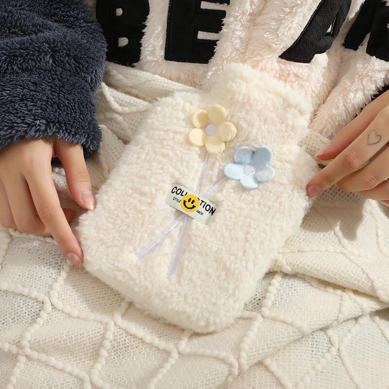 Fumaide Cute Plush Hot Water Bottle Set