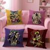 Anime H-Helluvas B-Boss Cushion Cover Summer Coolness Linen Fabric Double-Sided Printing Pillow Case Sofa Home Decor Gift