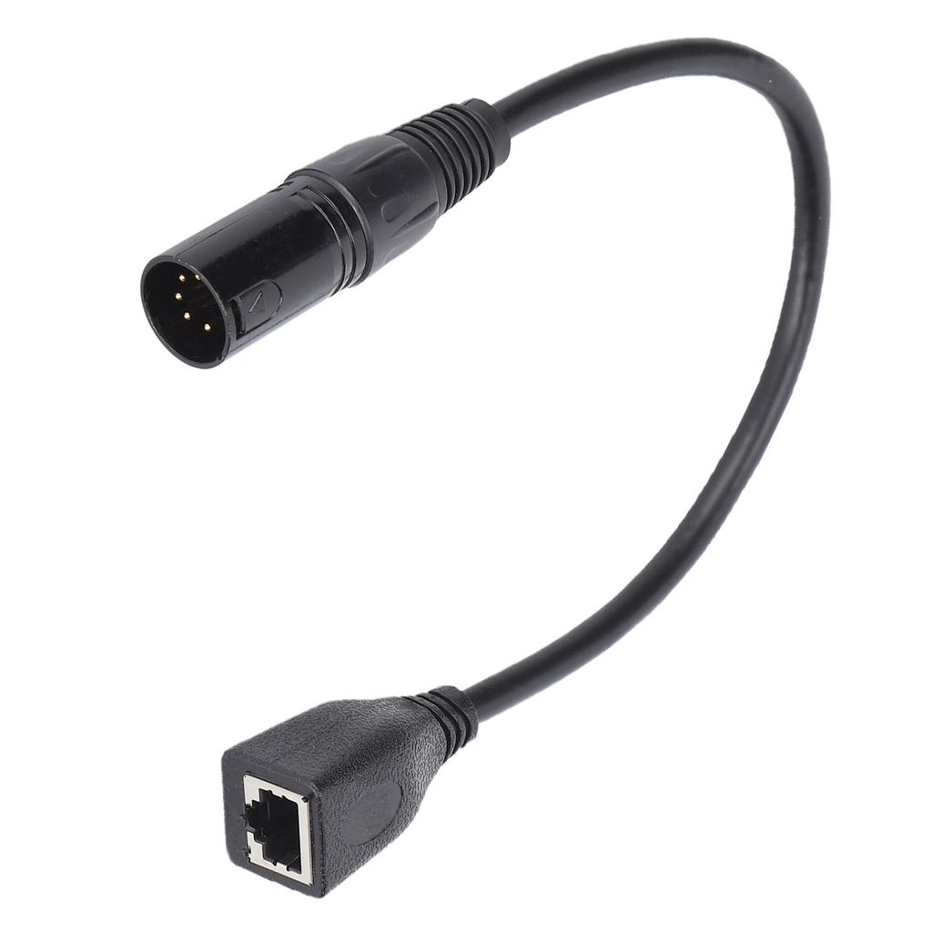 JORINDO JD6099 Adaptor Cable 5Pin XLR Male to RJ45 Female OxygenFree Copper Adaptor Cord