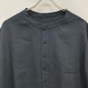 Babaghuri J0581FB411 Linen Silk Stand Collar Shirt Dress M blackUsed