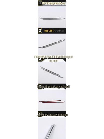 19 A6L Front Fog Light Decorative Trim Strip - Anti-Collision Modification Sequin