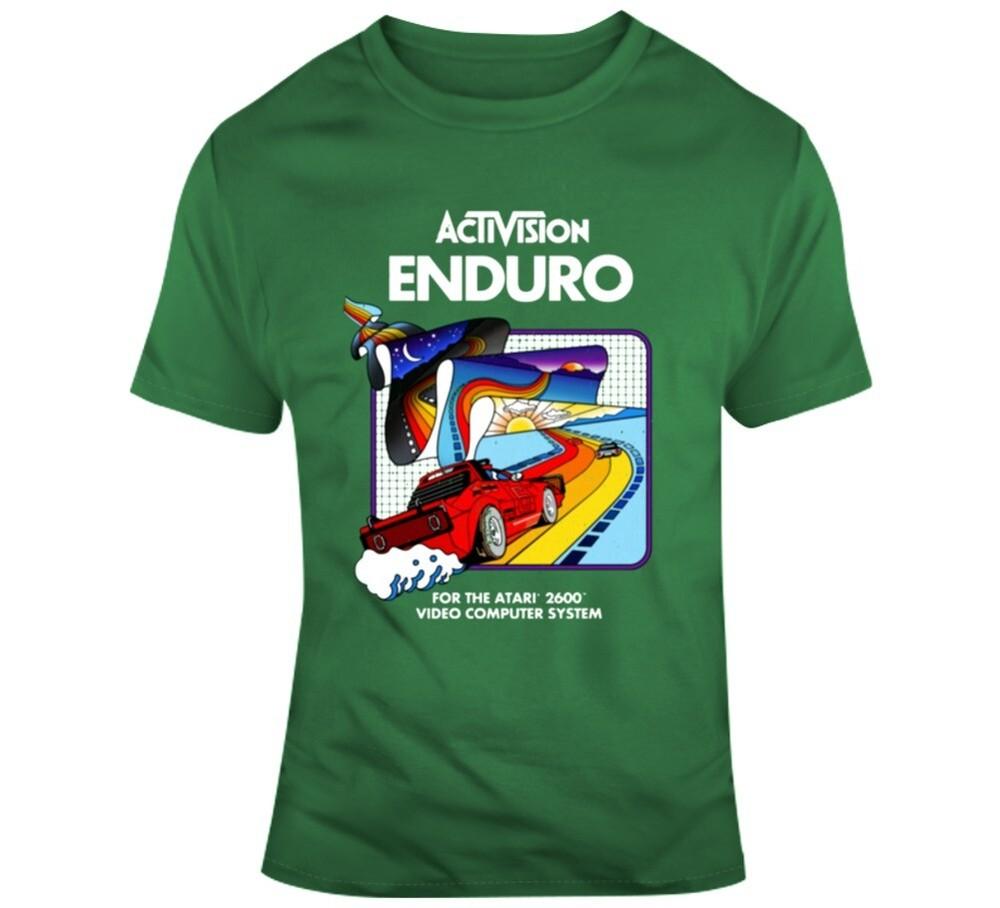 

Enduro Racing Retro Atari 2600 Video Game Fan T Shirt 2XL