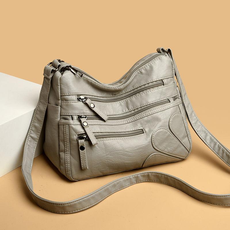 Damen PU Tasche Mittleren Alters Muttertasche Umhängetasche Große Kapazität Schwiegermutter Umhängetasche