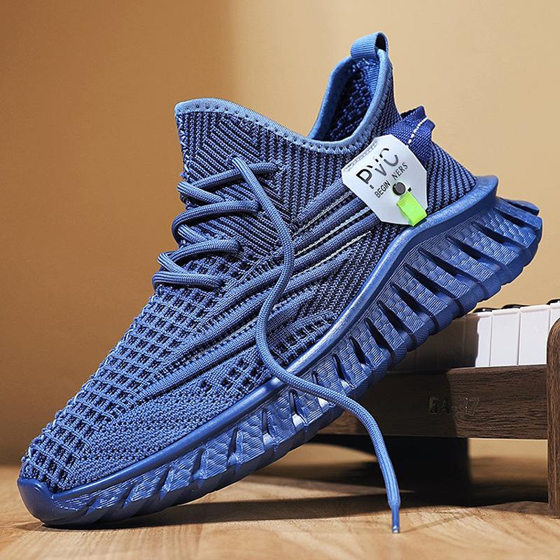 New Shoes for Men Casual Sport Shoes Spring Breathable Mesh Sneaker Comfortable Lace-up Trainers
