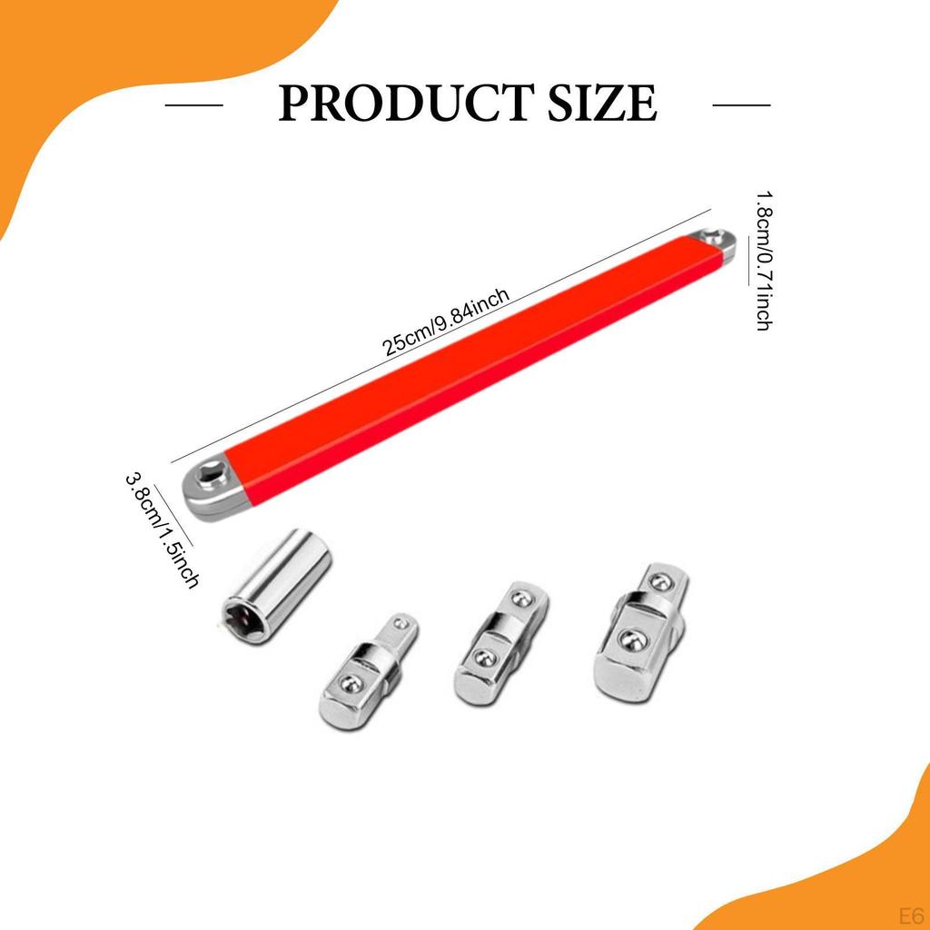 Extension Bar for Impact Wrenches And Confined – Ideal in Hard-to-reach Places.