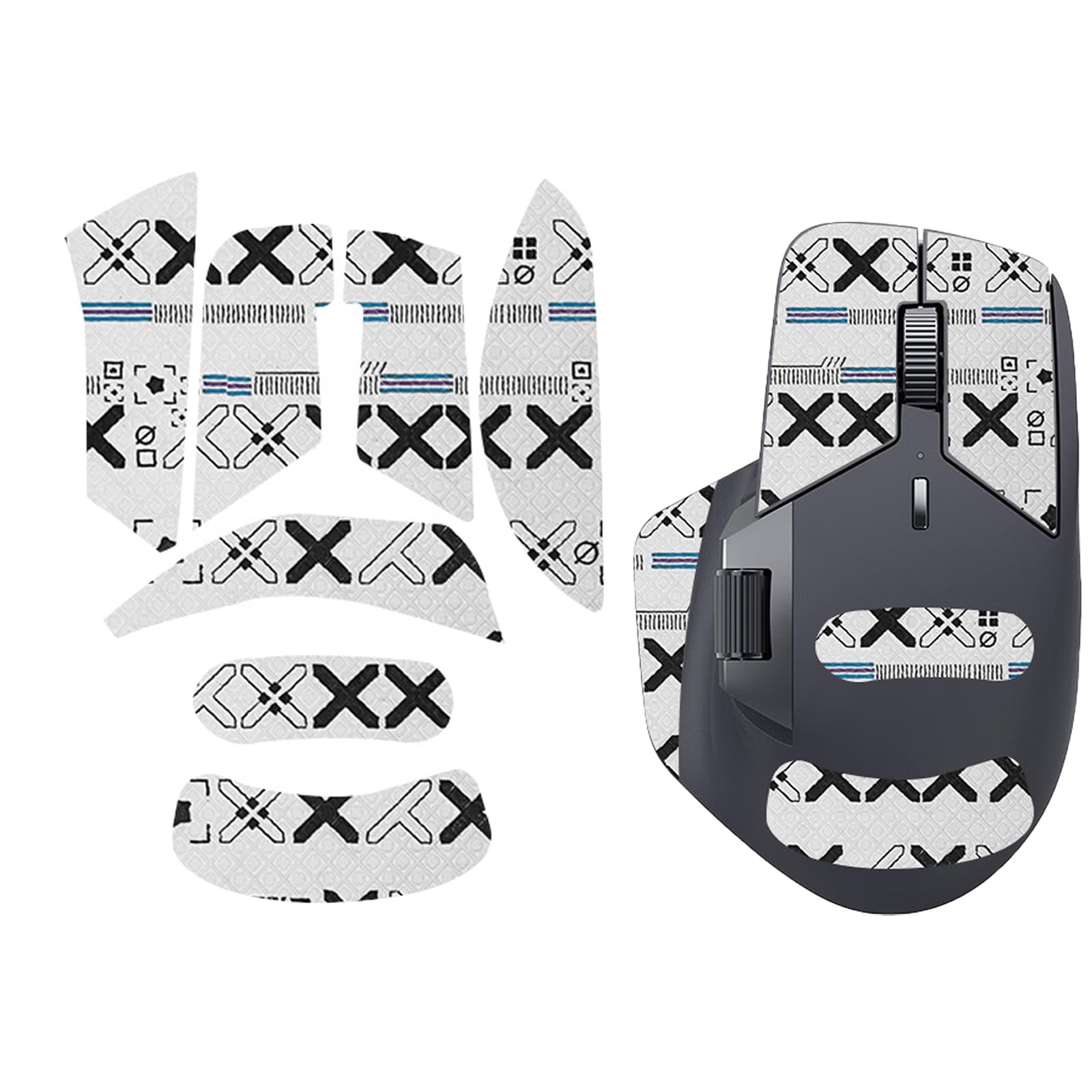 

Rapoo MT760 Mouse Grip Tape [NOUKAJU] for Rapoo MT760 Gaming Mouse, Ultra-Thin, Highly Absorbent, Anti-Slip Tape for Gaming Mouse (White)