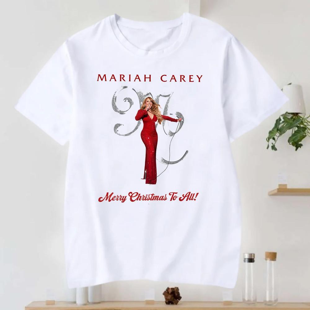 Lot Mariah Carey Merry Christmas Live Tour Cotton White S-5XL Shirt Unisex T-Shirt XXL