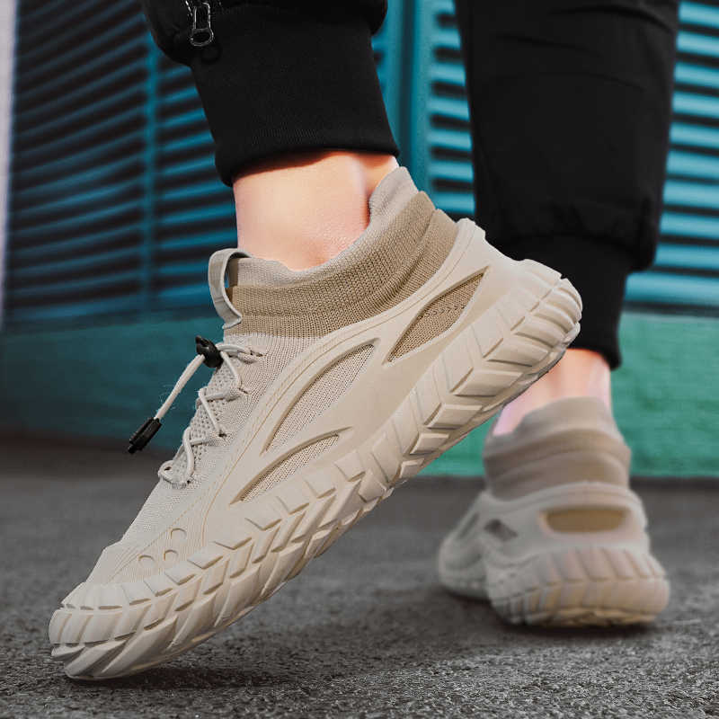 Fashion Lace Up Plataform Men's Sneakers Size 48 Woven Novelty Shoes Black Spring Sport Street Casual Trnis Popular Goods Cute