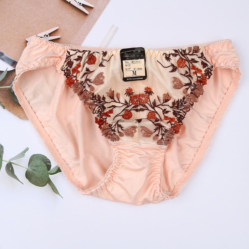 Clearance: Japanese Style Lace Triangle Thongs - Sexy Low-Waist Embroidered Women's Underwear