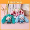 Cute Butterfly Bow Hatsune Miku Plush Keychain In Cherry Pink