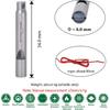 Boundless Voyage Titanium Whistle Emergency Survival Safety Whistles with Lanyard Loud for Outdoor Camping Hiking Coaches Training Sports Keychain