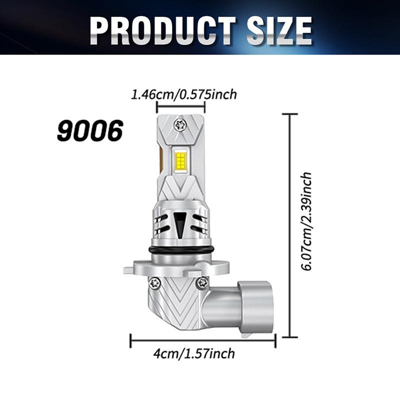 12V 6500K Universal LED Headlight Bulbs Canbus 9006/HB4 CSP High Low Beam Car Light Turbo Led Diode Lamp