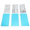 Nail Stamper Kit Stainless Steel Protective Blue Film Different Patterns Irregular Images DIY Tools