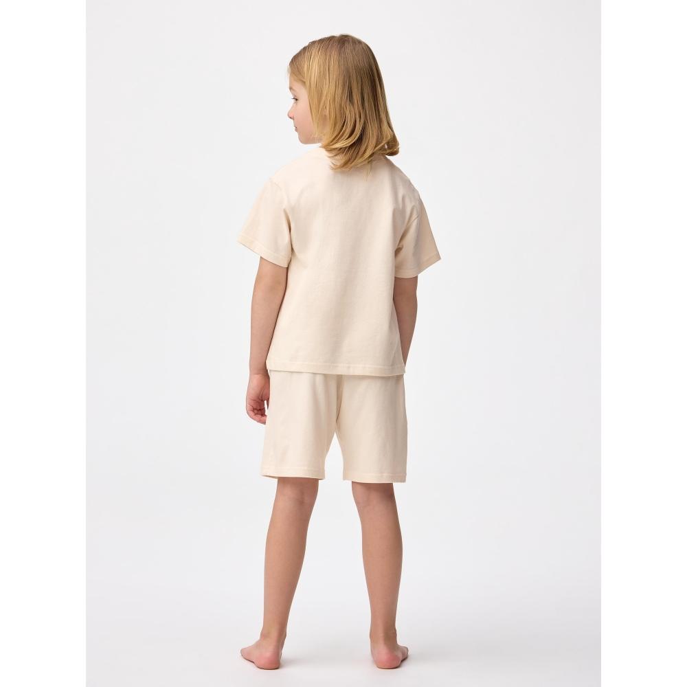 Gu By Uniqlo Kids Cotton Lounge Set  Short Sleeve   Shorts   Logo 
