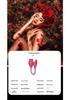 Rose Flower Dual-Head Vibrating Egg & Telescopic Massager