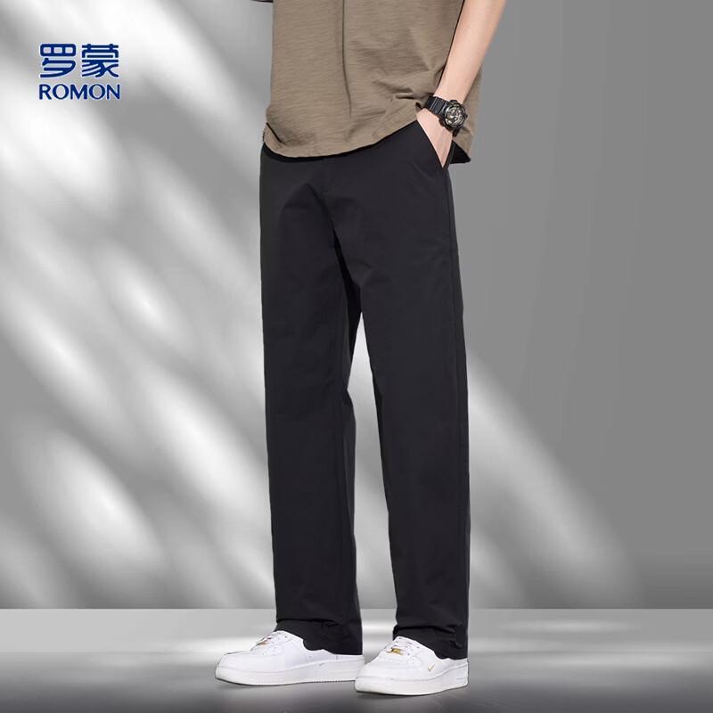 Luomeng Men's Casual Straight-Leg Pants