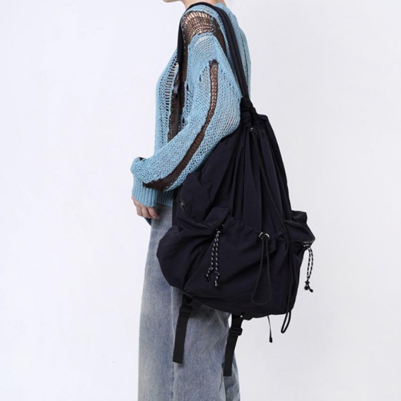 Prends Soin De Toi Drawstring Backpack Nylon Black