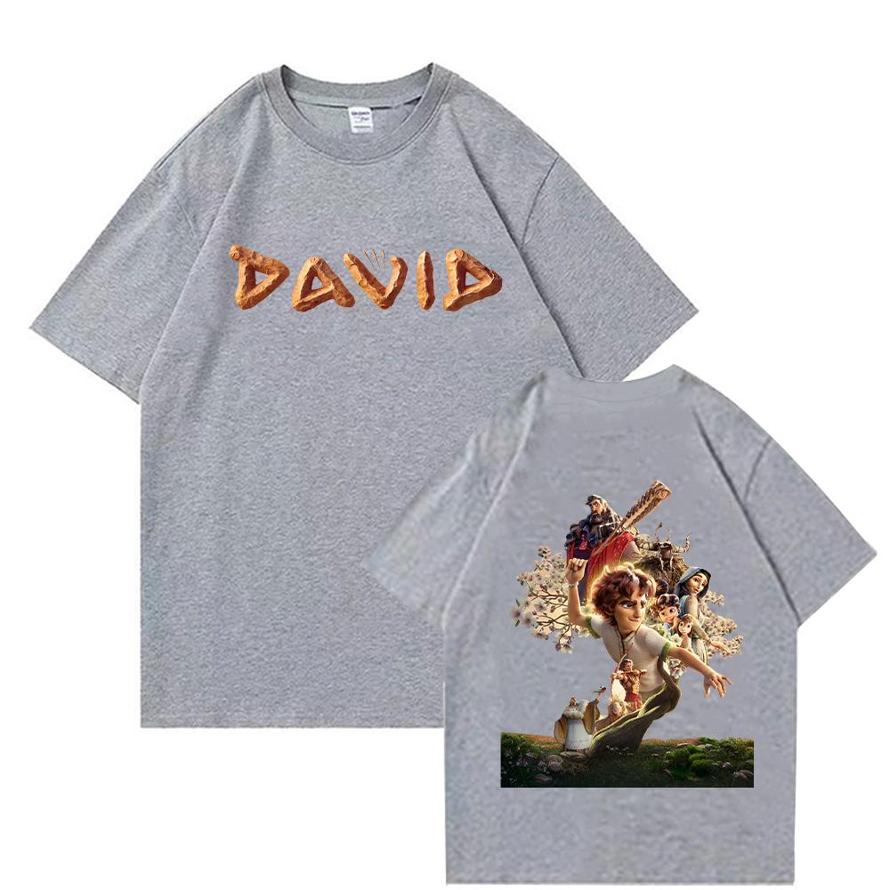 DAVID Movie T-shirt Film Graphic Tshirt Trendy Cotton Comfortable Tee Anime Print Casual Loose Shirts Clothing