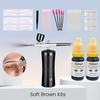 Eyebrow Tint Airbrush Hybrid Pigment Kit with Auxiliary Stickers And Brush for Dye & Tint Mapping Tattoo Supply Microblading