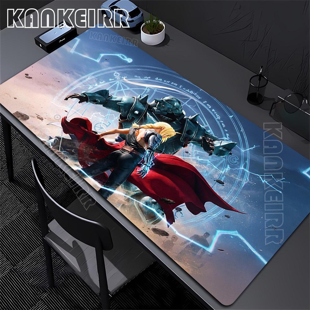 Xxl Anime Mouse Pad Large Gaming Accessories Fullmetal Alchemist Mousepad Custom Home Keyboard Pads Office Pc Gamer Cabinet Mat
