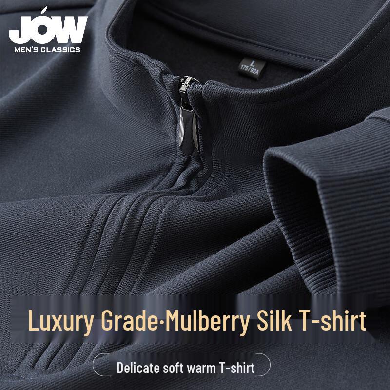 

Qiaowo Men s Cloud-Soft Silk Blend Breathable Sweatshirt 3XL