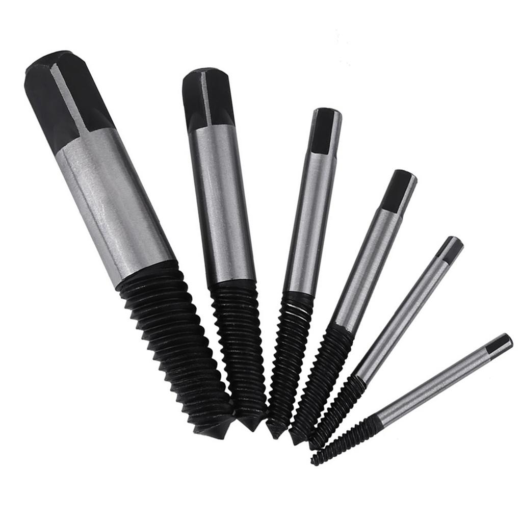 6pcs Practical HSS Damaged Screw Extractor Bolt Stud Remover Set for Household