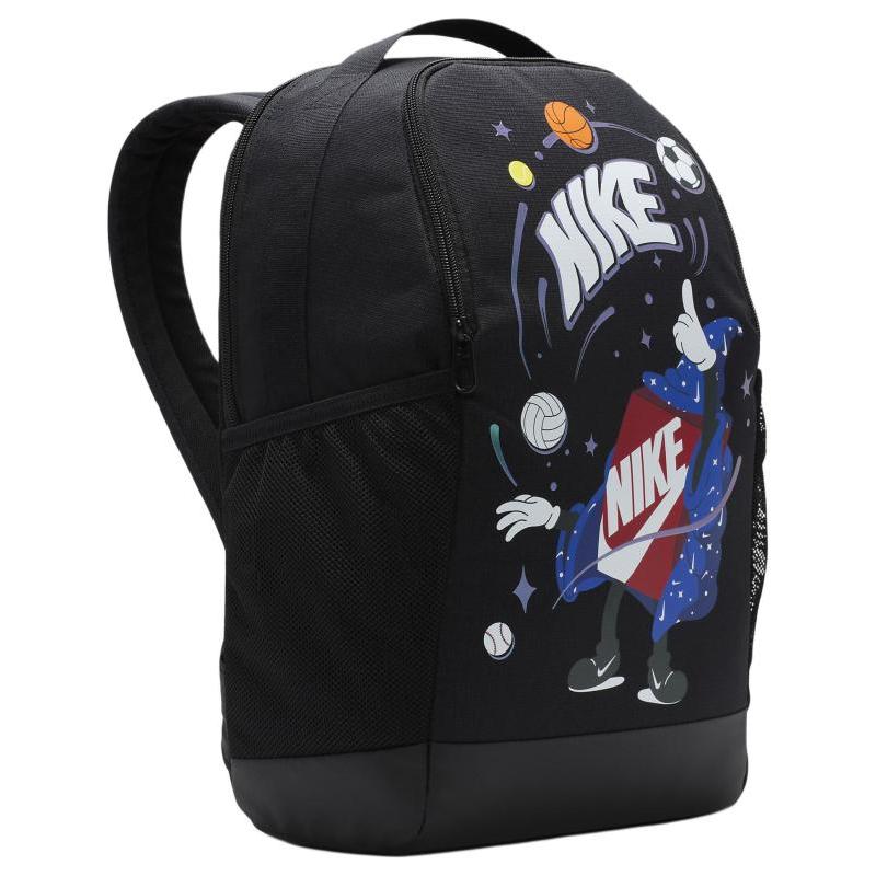 Nike Polyester Backpack Regular Men's Black & White Lightweight Casual FN1359-010