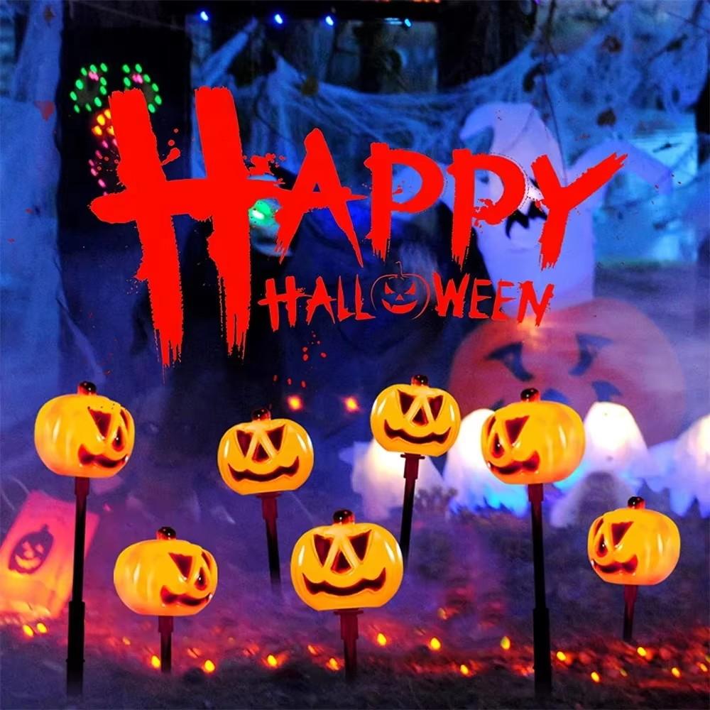 Halloween Jack-o-lantern Solar Charge Lamp Outdoor Waterproof Garden Home Decoration Light Pumpkin Lamp Halloween Accessories