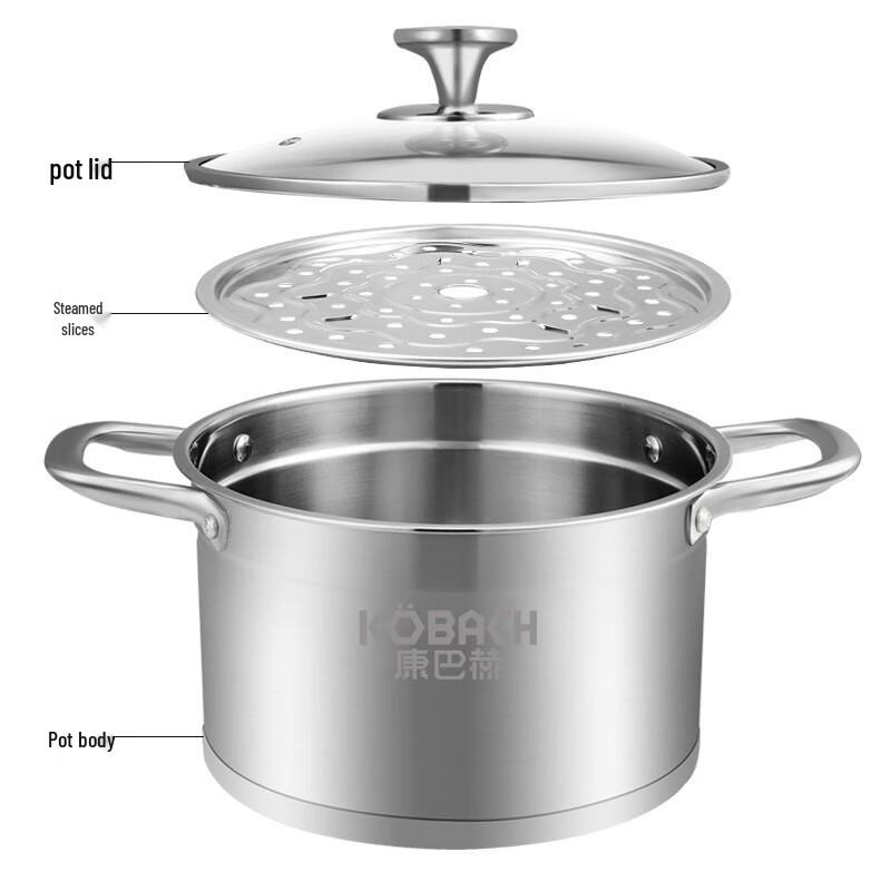 KOBACH 22cm 304 Stainless Steel Soup Pot