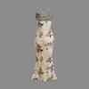 Summer and autumn suspender printing sexy chest dress women's European and American style temperament advanced sense slim and long