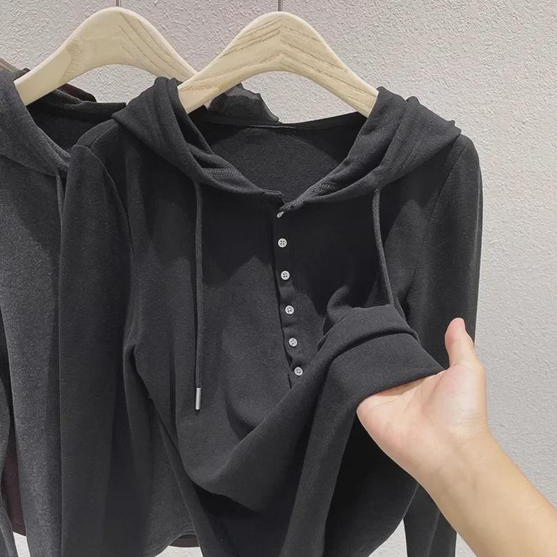Ultra měkké oboustranné sametové teplé tričko s kapucí a dlouhým rukávem na podzim a zimu