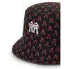 ROLLINGROLLEYE Waterproof Bucket Hat Black Pink Logo Pattern