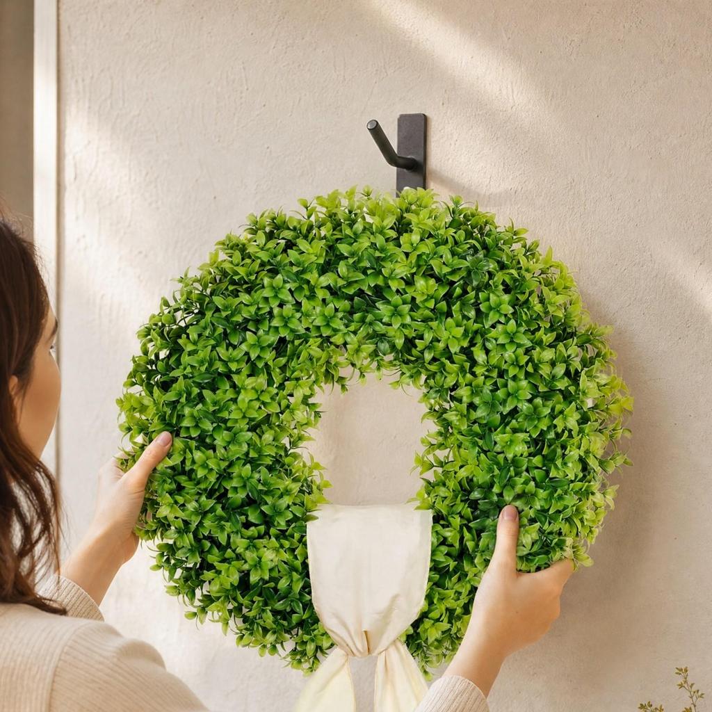 Green Artificial Boxwood Wreath 60 Cm Diameter 20 Inch