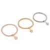 3pcs Popcorn Bracelets Alloy Elastic Charm Bracelets 3 Colors Couple Bracelet Set