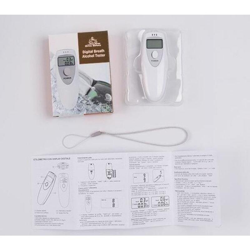 Digital Professional Portable Breath Alcohol Analyzer Breathalyzer Tester Detection