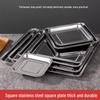 WUHE Stainless Steel Square Food Tray
