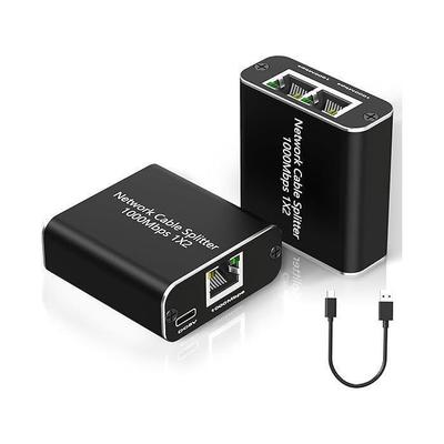 Network Switch - NO - 2 RJ45 Ports - Gigabit 1000 Mbps - Plug-and-play - Unmanaged