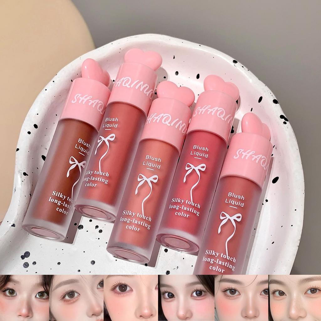 Liquid Blush SHAQINUO Natural Low Saturation Water Light Sponge Brush Head Multi-purpose Blush Liquid