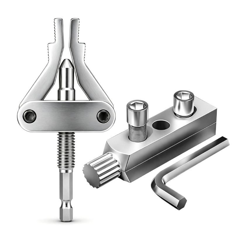 Pipe Repair Pull Tool 1/4 Inch Drive End Broken Water Pipe Extractor for 1/2", 3/4", 1" Worn Internal Thread Service Work