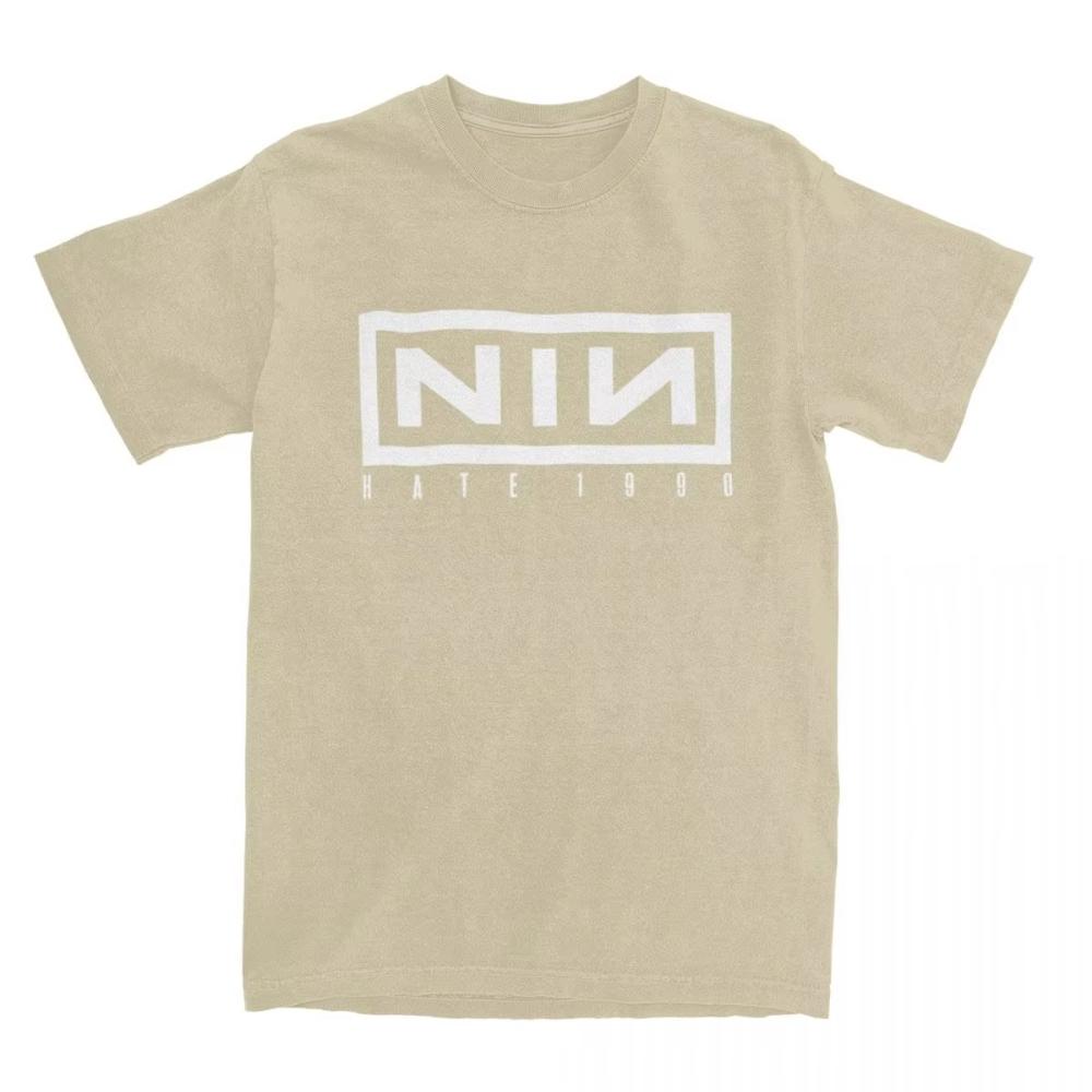 Nine Inch Nails Hate 1990 T-Shirt Hippie Men Women T-Shirts Short-Sleeved Vintage Tops Summer Cotton O-Neck Plus Size 3XL Tees