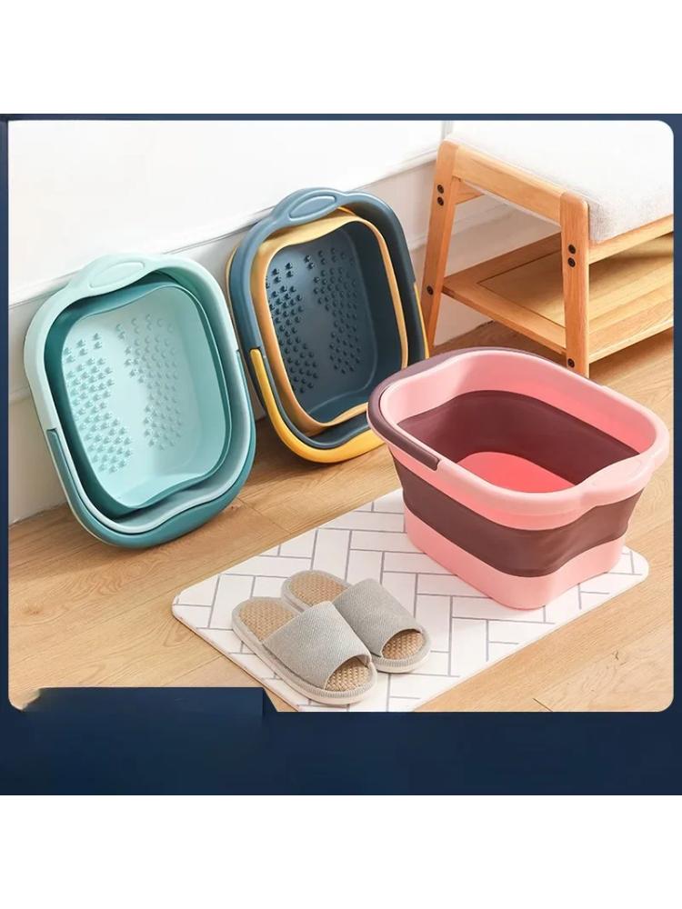 2025 Foot Soaking Bucket Portable Folding Home Massage Deep Bucket Knee Foot Bathtub Size Small Plastic Foot Washing Bucket