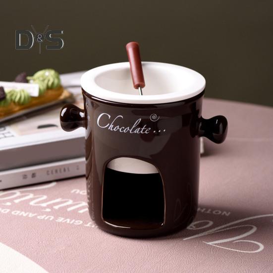 Chocolate Fountain Personal Chocolate Fondue Mug Set (Red