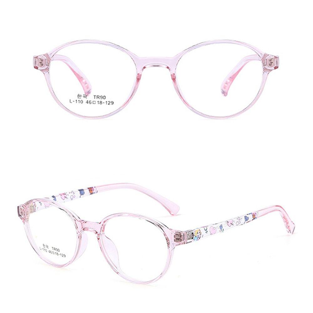 Girls Computer Eye Protection Kids Glasses Comfortable Eyeglasses Anti-blue Light Ultra Light Frame
