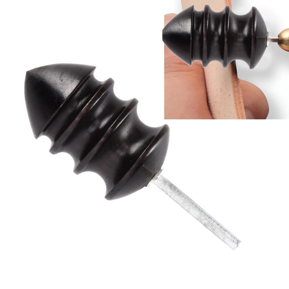 2Pcs Comfortable Grip Leather Edge Burnisher Polished Rod Tool Scabbard Finishing