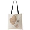 Borsetta da donna in lino con stampa artistica, borse regalo da viaggio casual da spiaggia