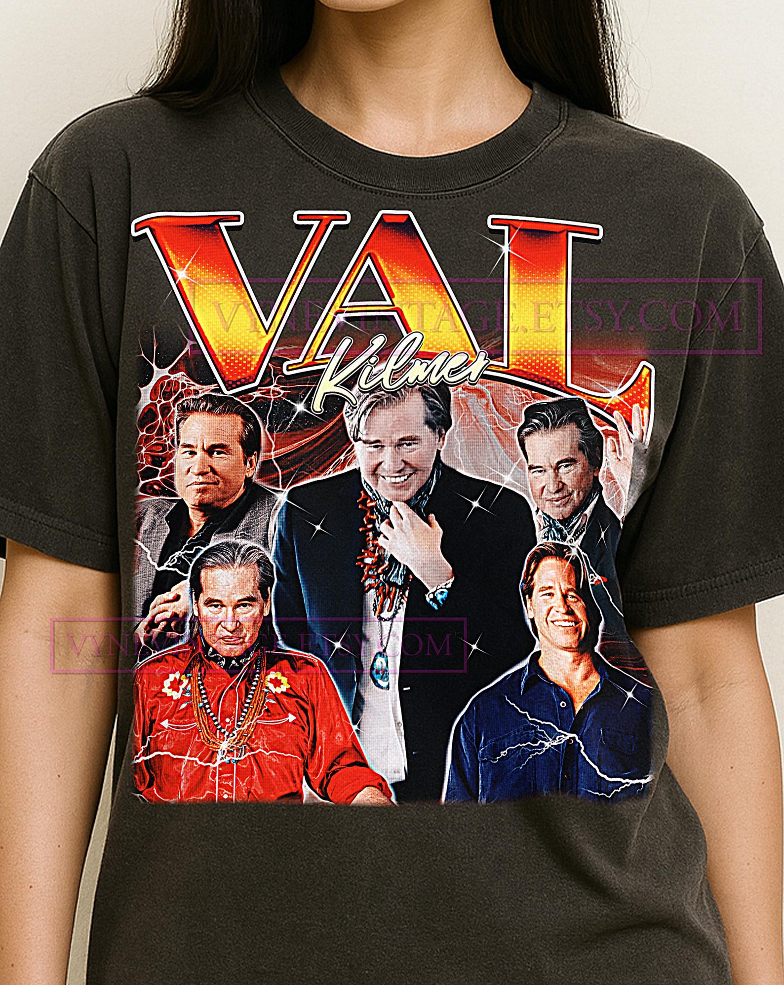 Val Kilmer Bootleg Shirt, Vintage Actor Star Celebrity Performer Tee, 90s Retro Throwback T-shirt, Val Kilmer Sweater M