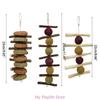 Rabbit Chew Toy Hamsters Hanging Hays Treat Bamboos Stick Grass Cake Wood Twigs Toy for Squirrels Small Pet Teeth Grinding