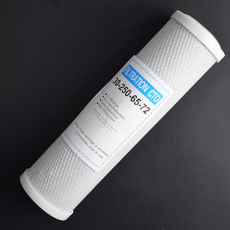 10-Inch Compressed Activated Carbon Filter Cartridge for Home Water Purifiers