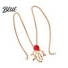 Party Wear Jewelry Faux Red Coral Drop Earrings And Necklace